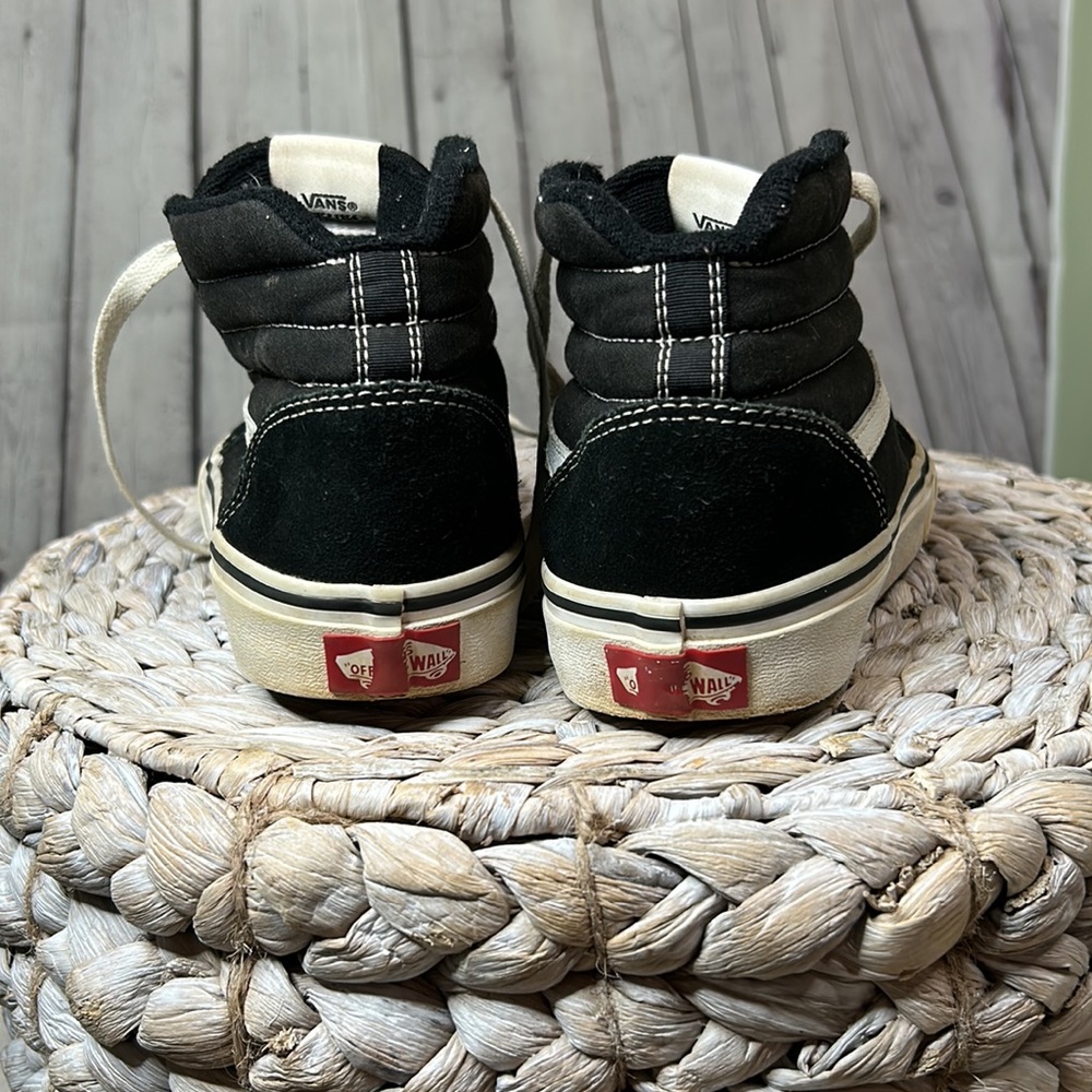 Vans Old Skool Black High Tops 5.5 - Picture 4 of 8